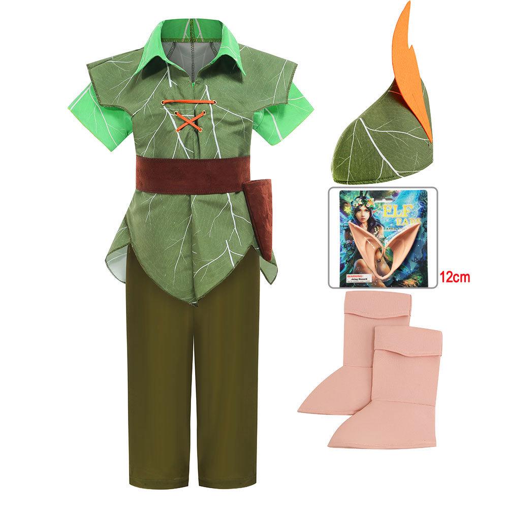Children's Green Elf Peter Pan Halloween Party Costume