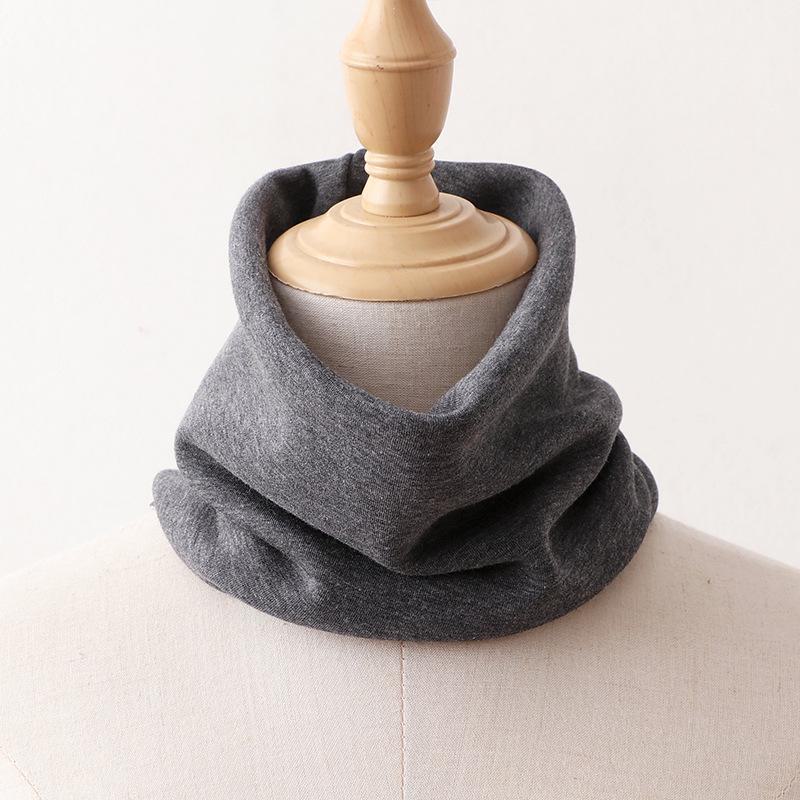 

100% Mulberry Silk Brushed Velvet Scarf: Soft, Warm, and Skin-Friendly Neck Protection for Autumn and Winter. темно-сірий