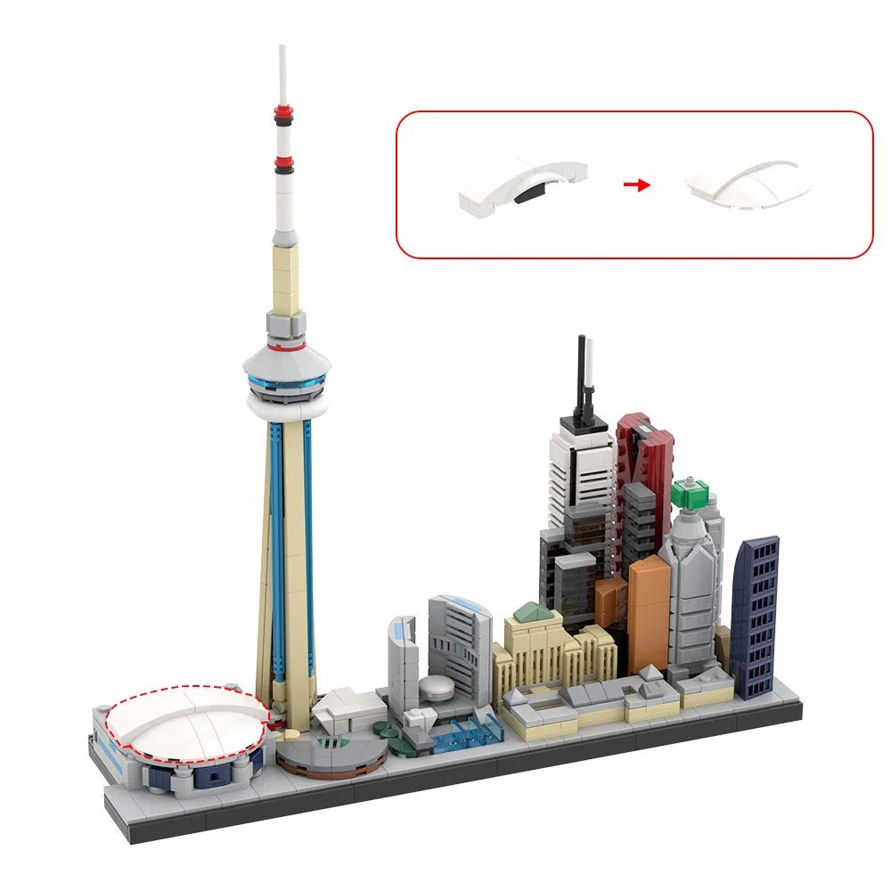 Gobricks MY OWN CREATION 220320 City of Toronto Skyli High Quality Durable Design Safe for Children Ne Building Blocks Learning Assembly Playthings Gi