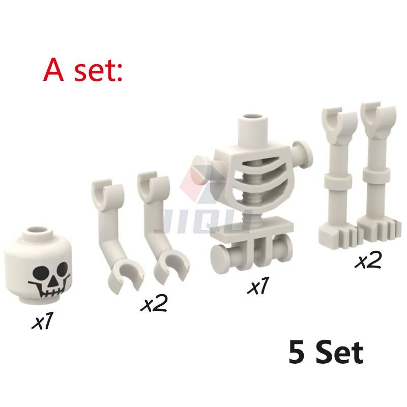 Halloween children's block toy Gift MOC Pumpkin Scene Model Vampire square head Cemetery model Cross coffin bat Spider Skull Man