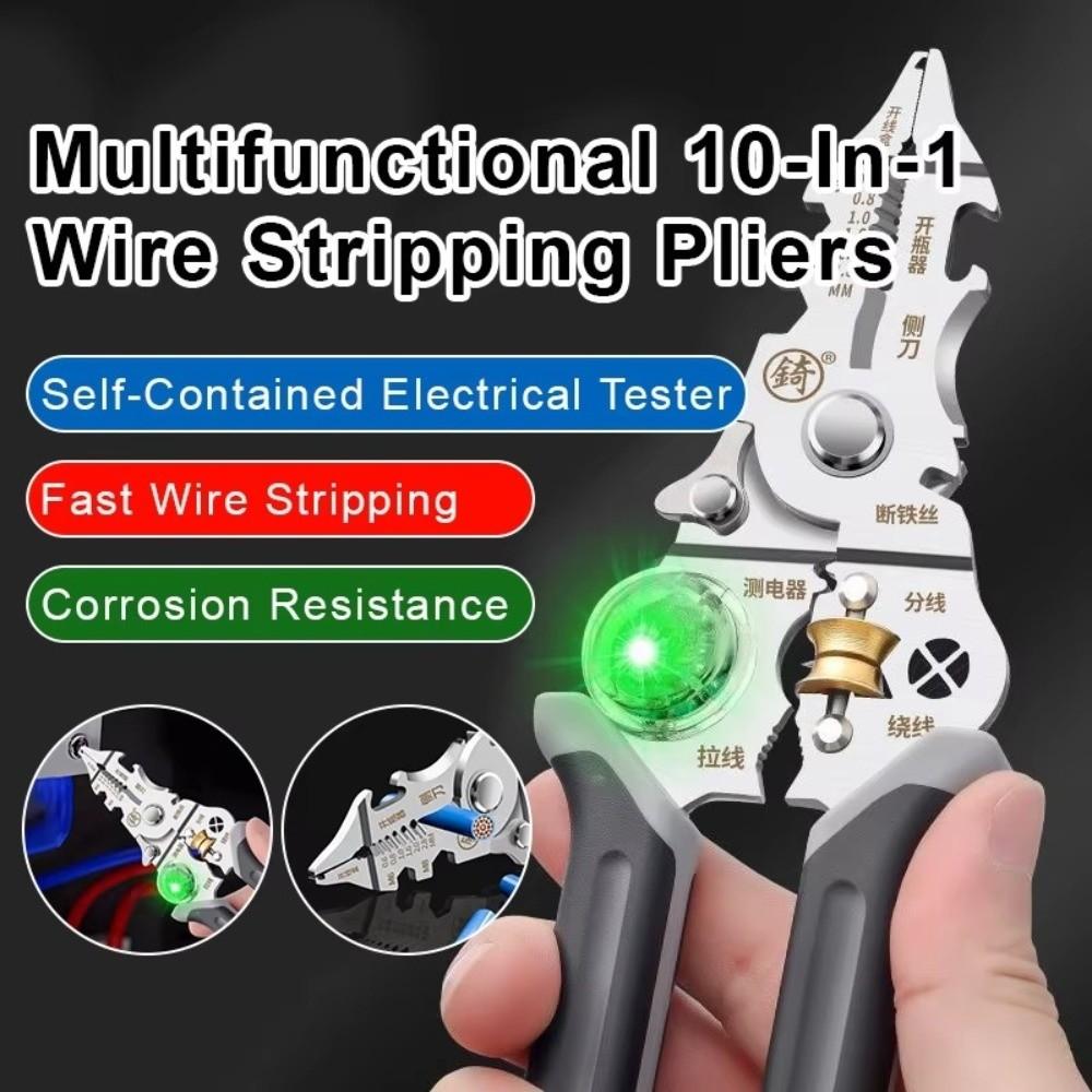 Foldable Wire Stripper Pulling Wires Electricity Measurement Plier Electrician Work