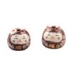2pcs With Hole Cat Ceramic Ornament Colorful Blessing Cat Beads Cat Ceramic Beads  Jewelry Making
