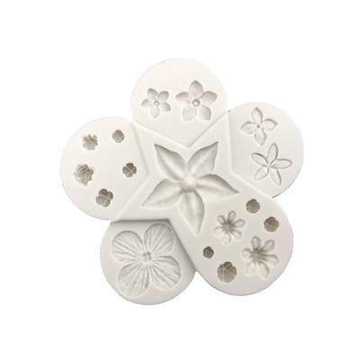 Stampo in silicone con fiori 3D fai-da-te, decorazione per torta fondente, stampo per cioccolato