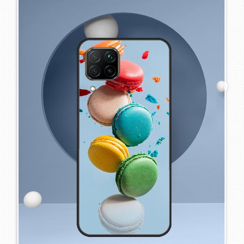 Macarons Cake Dessert Cute For Huawei Nova 12i 12s 11i 8i Y91 Y60 Y70 Y72 Y90 Y61 9 10 SE P20 P40 Lite P30 P60 Pro Case
