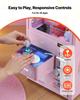 Claw Crane Machine, Medium-Sized Arcade Game Machine with Light & Sound, Adjustable Steel Claws, Precise Toy Candy Grabber Prize Dispenser Vending