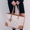 New MLB Polyester Tote Bag, Shopping Bag, Handbag, Shoulder Bag Unisex Cream 3AORL014N-50CRS