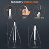 Silicone & Stainless Steel High-Temp Resistant Food Tongs, 9" & 12" BBQ & Bread Tongs