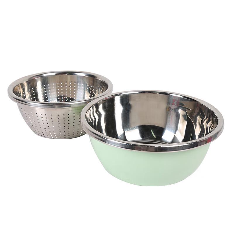 LUVHOO LH-GJ008 Stainless Steel Mixing Bowl Set, 2-Piece