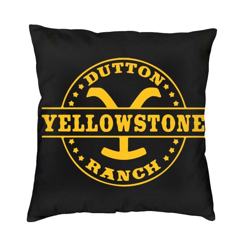 Luksusowa poszewka na poduszkę Yellowstone 45x45cm poliester Dutton Ranch rzuć poszewka na poduszkę Sofa krzesło kwadratowa poszewka na poduszkę Home dekoracyjne