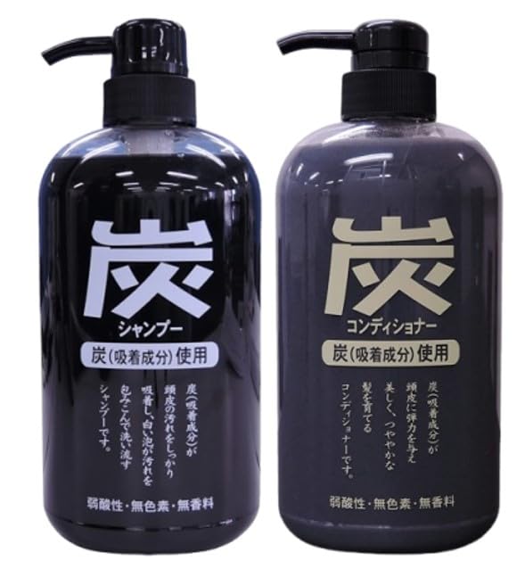 

Charcoal Shampoo & Conditioner 600mL (1 each)