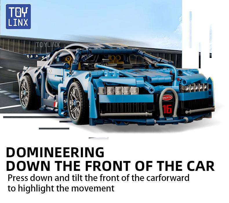 TOYLINX Super Car 1:14 1144PCS Building Blocks and EducationToys Construction Christmas Toys Building Set for Kids Adults