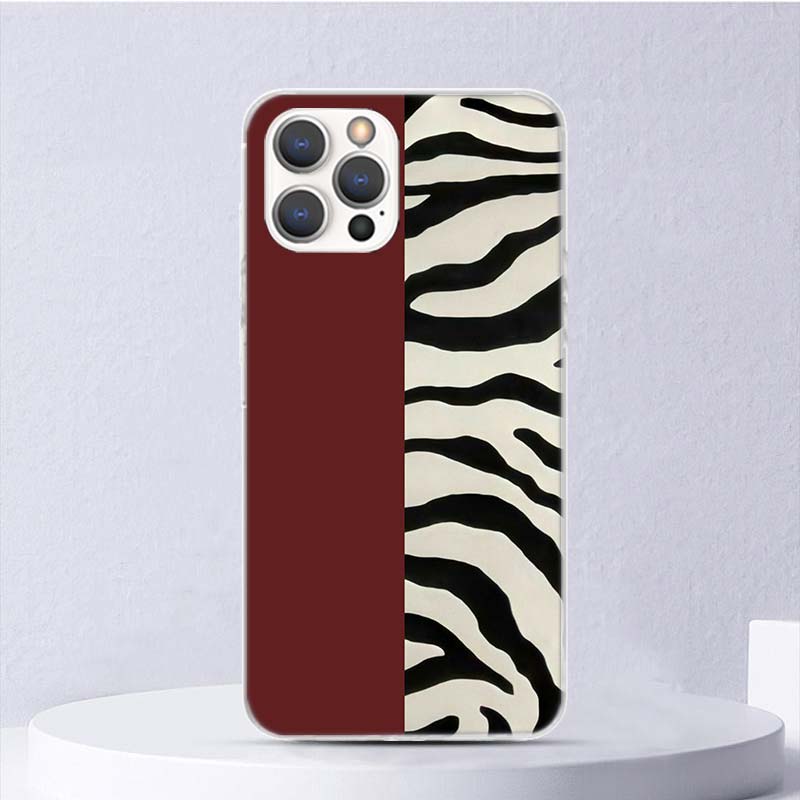 Leopard Print Soft Case For iPhone 11 12 13 Mini 14 Pro Max Apple Phone Cover X XS XR SE 7 Plus 8 + 6 6S 5S Funda Coque
