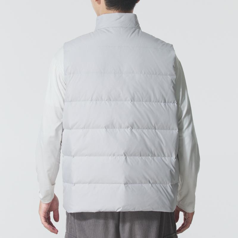 Puma Down Vests Men's White Stand Collar Moderate Other 528707-61