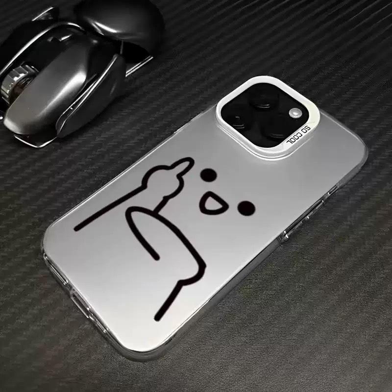 

Applicable Middle Finger iPhone 15/16 Pro Max Case for 11/12/13/14/17 Air Models - Cross-Border Design 7G/8G