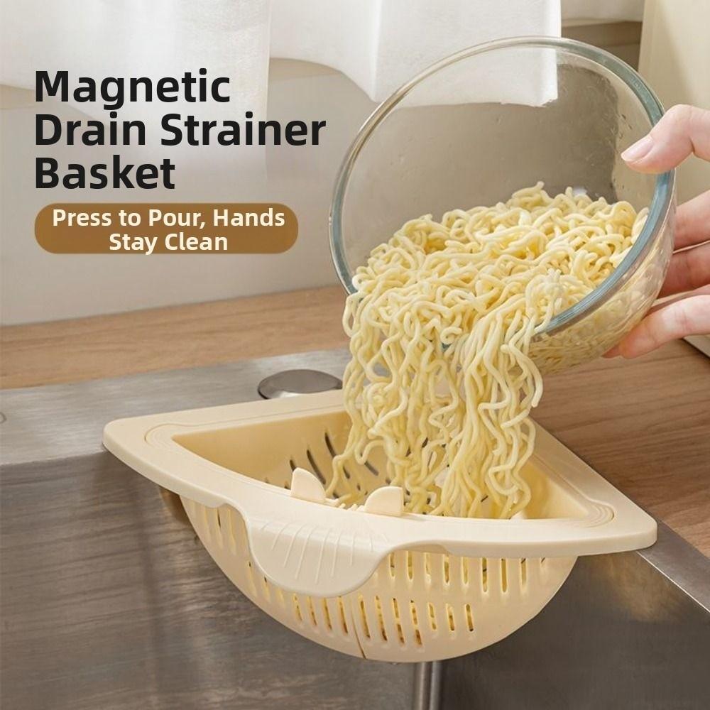 Creative Sink Strainer Basket Detachable Automatic Dumping Filter Basket  Bathroom