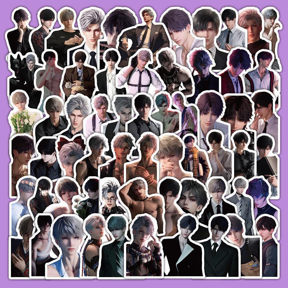 Hot Game Love and Deepspace Stickers Sylus Xavier Zayne Rafayel Caleb Cartoon Cosplay Character Stickers Decorate Prop Gifts