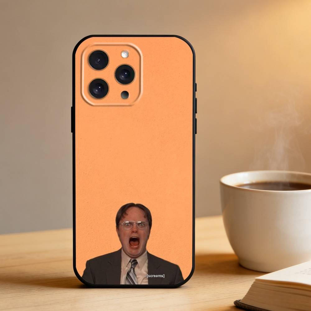 Die O-Offices Heißeste TV-Show Handyhülle Für iPhone 16,15,14,13,12,17,Pro Max,Plus Silikon Schwarze Hülle