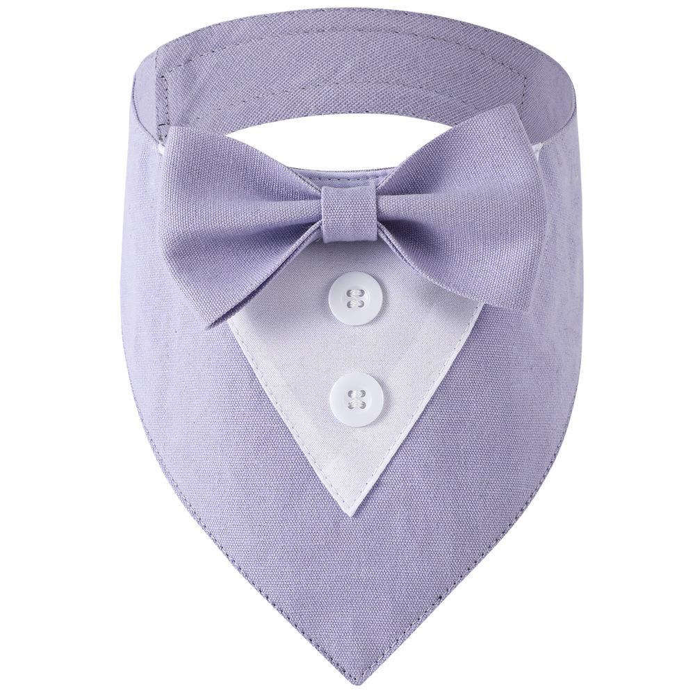 Multicolor British Style Dog Bandana - Wedding Pet Triangle Scarf
