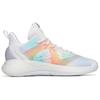 Anta Bubble Bomb Basketball Shoes Men's Low Top Ivory White/Fluorescent Aqua/Light Rainbow Pink Sneakers 112211603Q-5