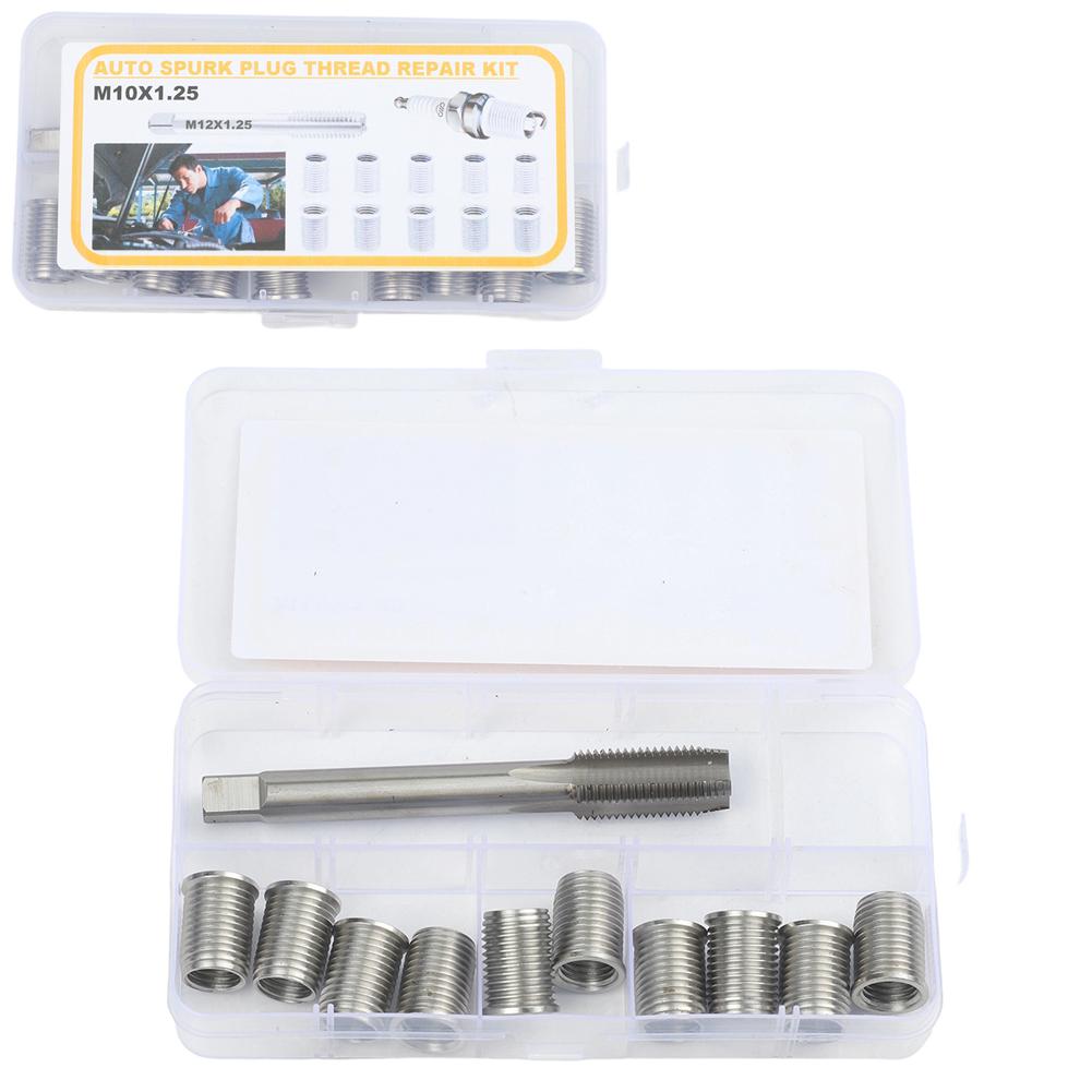 

11pcs Spark Repair Thread Hole Repair Tools Set M10X1.25 Tap Generators Repair Car Accessories Repair Tools China Mainland