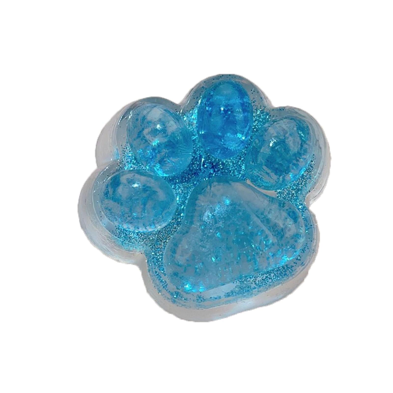 

Ледяной прозрачный блестящий кошачий щипок забавный прозрачный декомпрессионный Игрушка Vent креативный высококачественный симулятор новинка игрушка подарок One Size синий