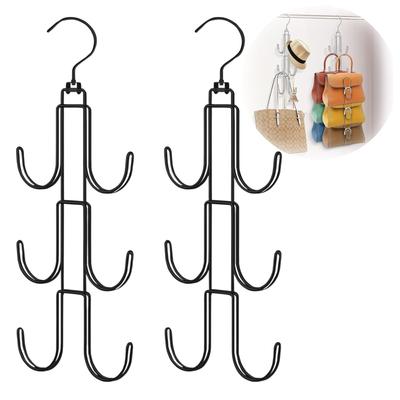 geneX Bag Storage Bag Hanger Hanging Hook Bag Storage Rack Bag Storage Hanger Closet Hanger Bag Holder Bag Hanging Rack Pole Hanger Clothes Rack Small