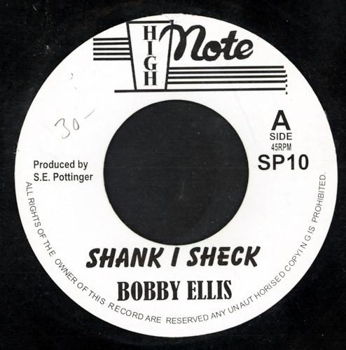 

7inch Record BOBBY ELLIS - Shank I Sheck SP10 High Note UK Reggae, Ska & Dub Used