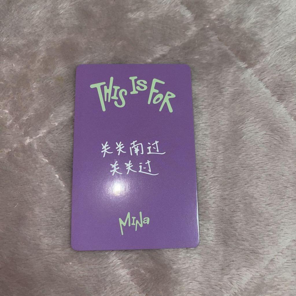 [USED] TWICE Mina THIS IS FOR YIZHIYU Digipack