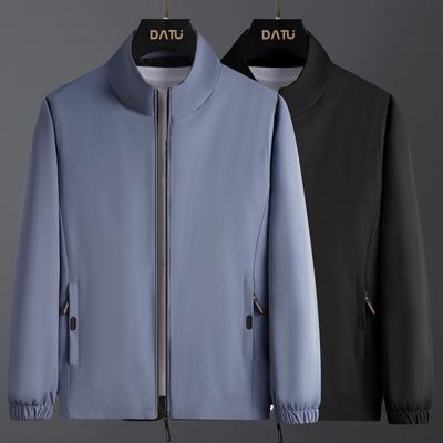 Autunno Nuova Giacca Giacca Giacca Uomo Giacca Moda Business Tinta Unita Casual Collo Alto Uomo