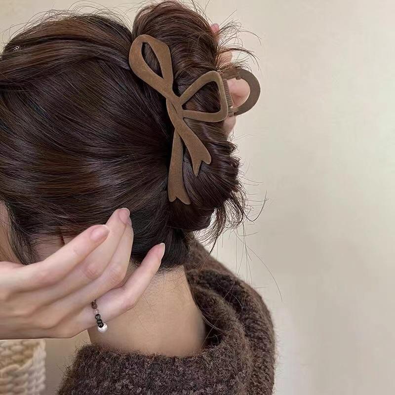 Nuovi Fermagli per Capelli Fiocco di Velluto Rosso Autunno Inverno Donne Clip a Pinza per Capelli Forcina Elegante Francese Accessori per Capelli Copricapo Femminile Regalo