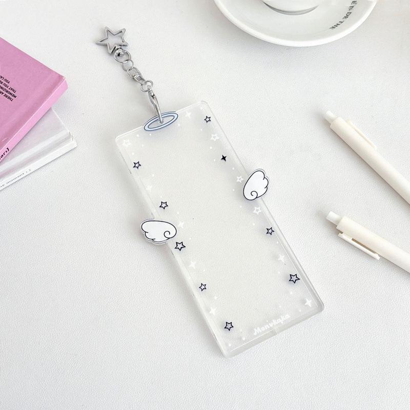 Photo Booth Album Portable Four Compartment Holder Angel Wings Frames Lightweight 2x6 Inch Photo Holder For Photo Strips Gifts