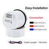 Digital 52mm Oil Temperature Gauge with Flash Alarm 50-150℃ Oil Temp Meter Sensor for Auto Marina Boat Yacht 12V24V Customized