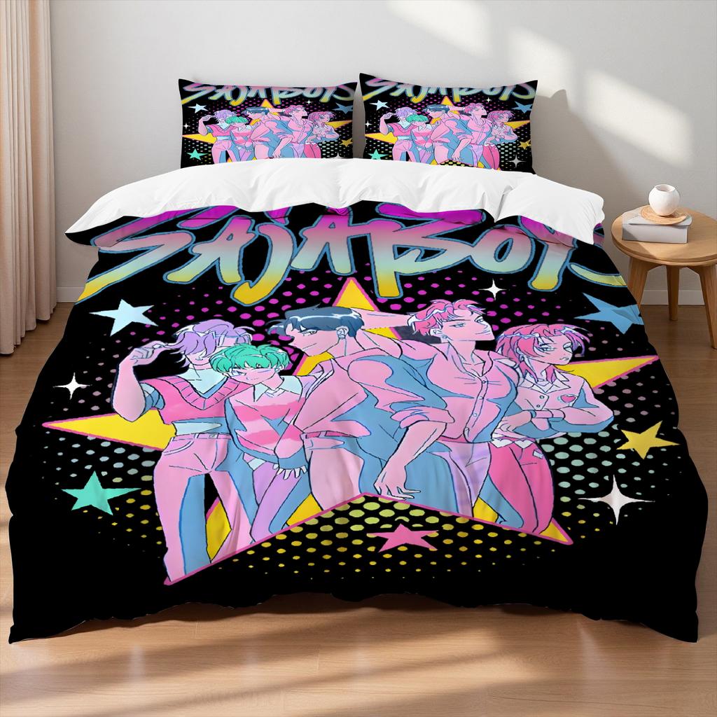 KPOP Lovci démonů Ložní souprava Queen King Size EU Jednolůžko Přikrývka Povlak na přikrývku Sady s povlaky na polštáře Pro dívky K narozeninám