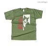 Unisexs Cotton Hello Little Friend Graphic Funny Cat T Shirt Street Casual Style Tee for Unisex and Women