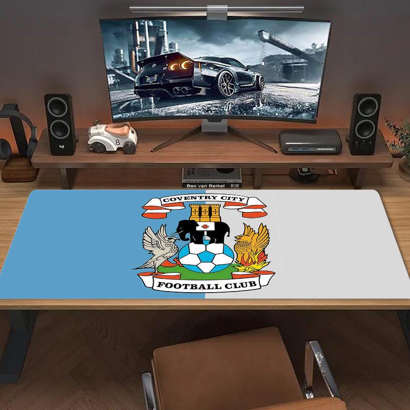 Coventry City Print Cushion Non-slip Laptop Tablet Big Mousepad XXL Mat Mini PC Playmat With Lock Edge