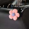 2PCS Cute Cartoon Flower Car Seat Back Hooks Storage Vehicle Headrest Organizer Hanger for Groceries Bag Handbag Auto Decor