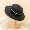 Beach Hat Large Brim UV-proof Flat Top Fashion Summer Women Visor Cap for Outdoor