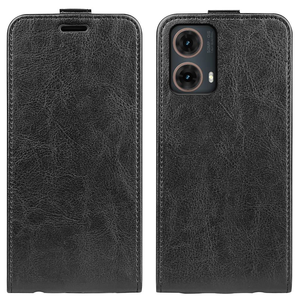 

For Motorola Moto G85 5G/S50 Neo 5G Card Slots Case Vertical Flip Leather Phone Cover - Brown C