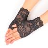 Women's Sexy and Elegant Fingerless Lace Driving Gloves with Sunscreen Protection