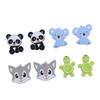8 Pcs Knitting Needle Stoppers Cute Animal Shape Soft Silicone Stitch Needle Point Protectors for Beginners Craft DIY
