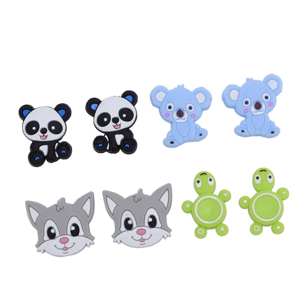 8 Pcs Knitting Needle Stoppers Cute Animal Shape Soft Silicone Stitch Needle Point Protectors for Beginners Craft DIY