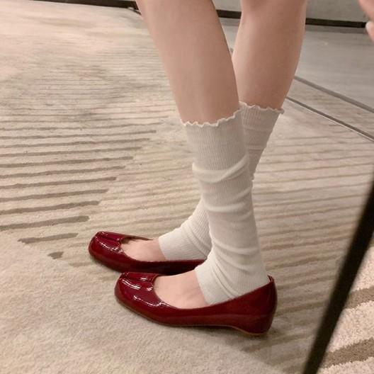 Yuanlitong summer joint model~ red bottom tabi mesh rhinestone inner height increase sub-toe single shoes women's pig's trotters shoes breathable