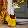 Porch Costume Goose Statue Outfit Sunflower Suit Farm Yard Decoration Outdoor Festival Dress Home Decor
