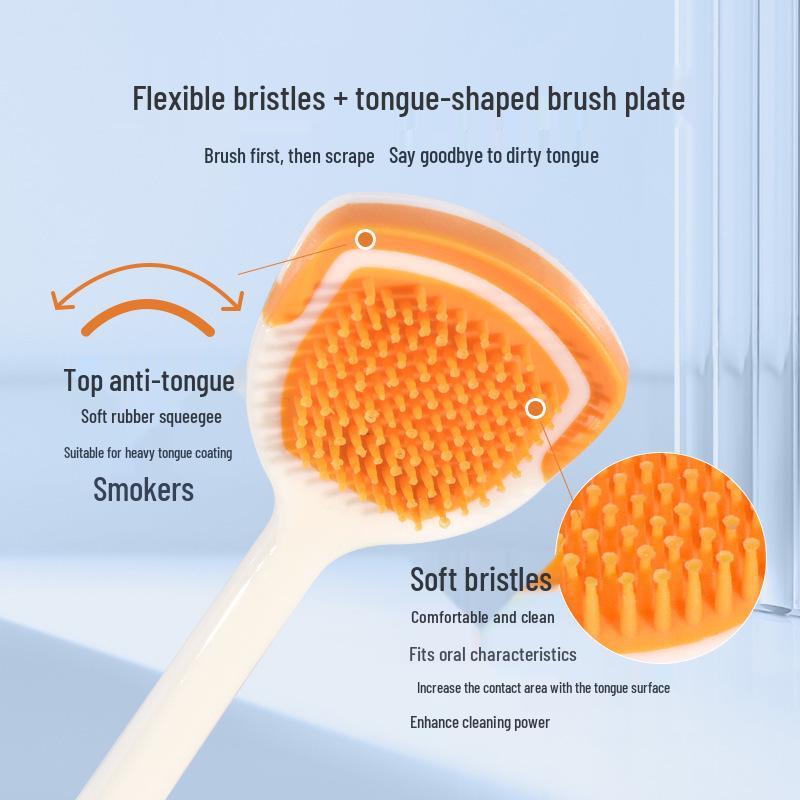 Xiujie Tongue Coating Cleaner and Scraper Toothbrush Pack