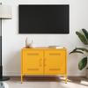 TV Stand Mustard Yellow 68 X 39 X 50.5 Cm Steel
