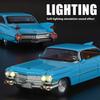 1/32 Cool Cadillac Big Rocket Alloy Model Car, High-quality Alloy Car Toys, Exquisite Decorations, Christmas Gifts