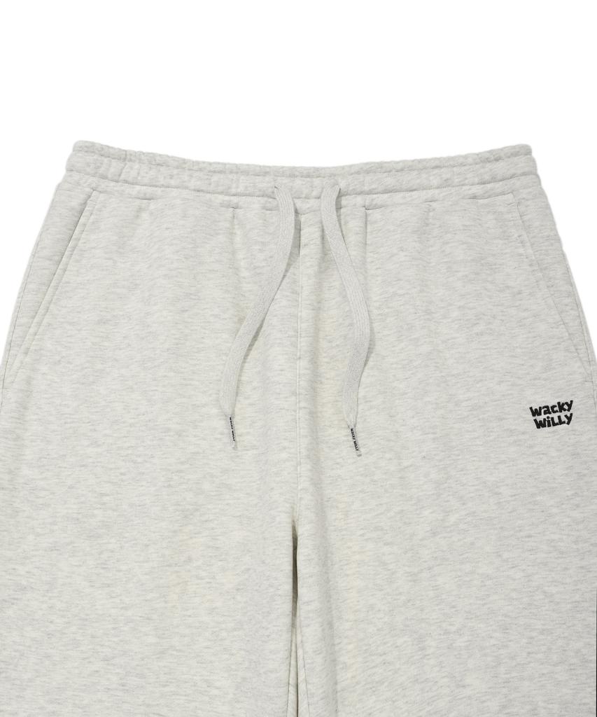 WACKY WILLY [25Fw] Brushed Sweat Jogger Pants Light Gray