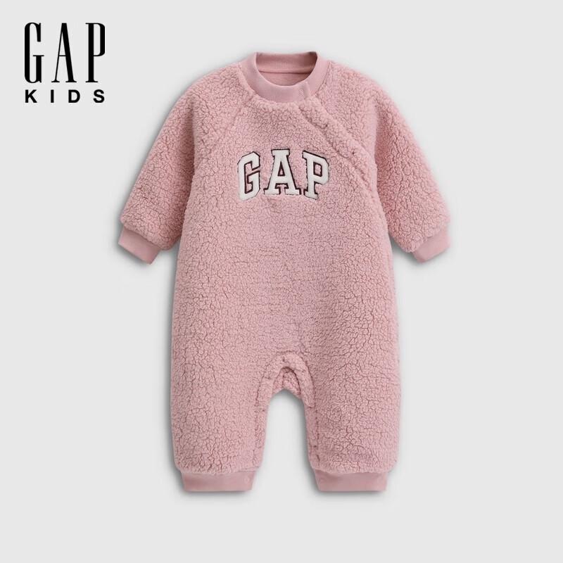 Gap Baby Faux Lambswool Logo Long Sleeve Bodysuit 73/48