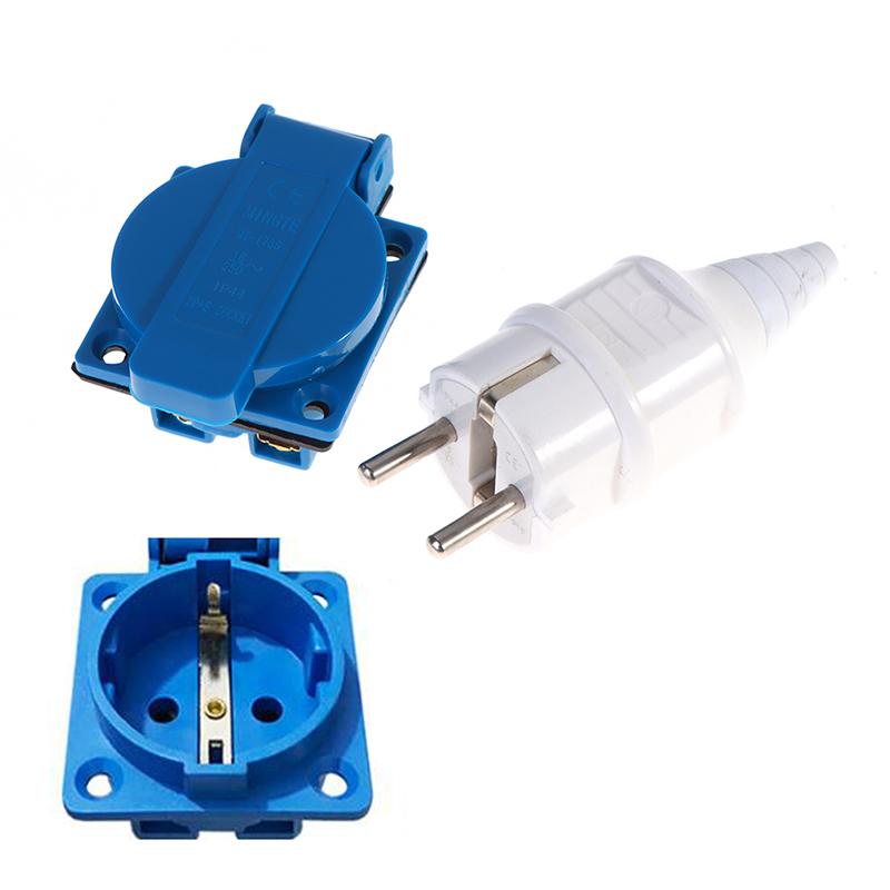 

Industrial waterproof socket EU socket copper contact body EU Plug 2(Plug)