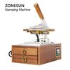 ZONESUN WT-90XT Wooden stamp Digital PVC Card Book Leather Paper Wood Custom Logo Embossing Hot Foil Stamping Machine